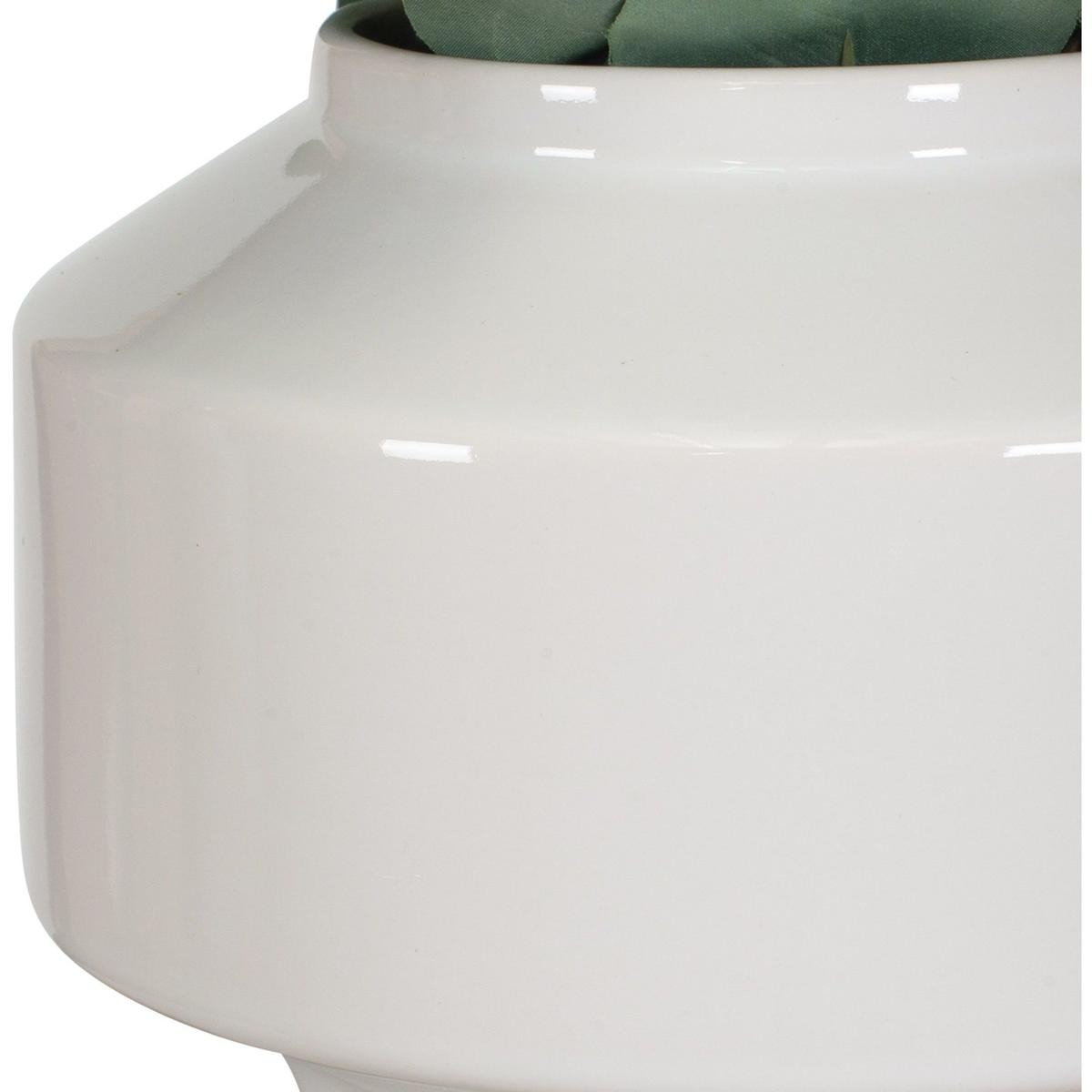 Uttermost 60257 Essence Eucalyptus Gloss White and Green Accent & Vase
