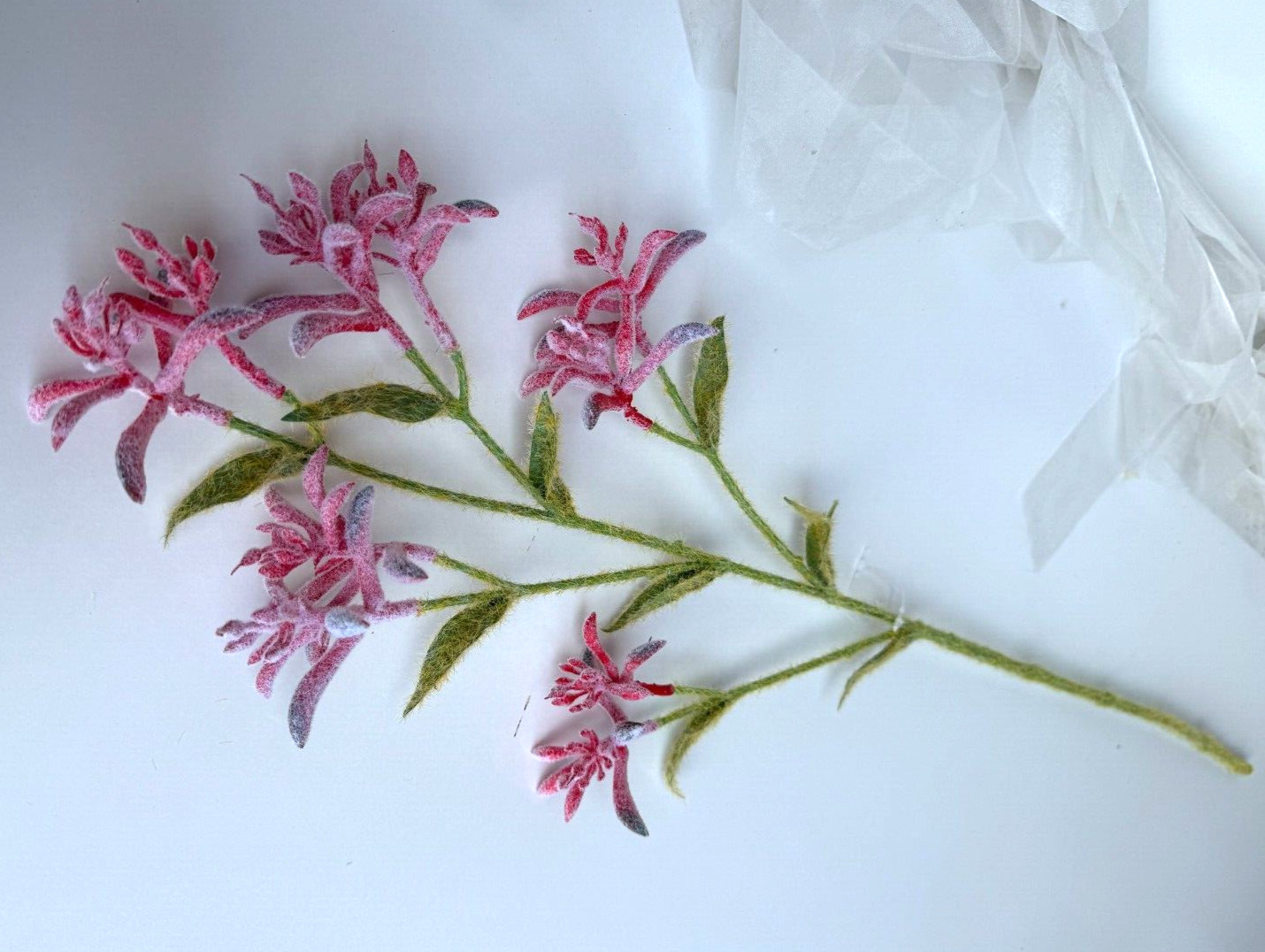KANGAROO PAW SPRAY AUSTRALIAN NATIVE FLOWERS STEMS FAUX SILK FLOWER STEM PINK