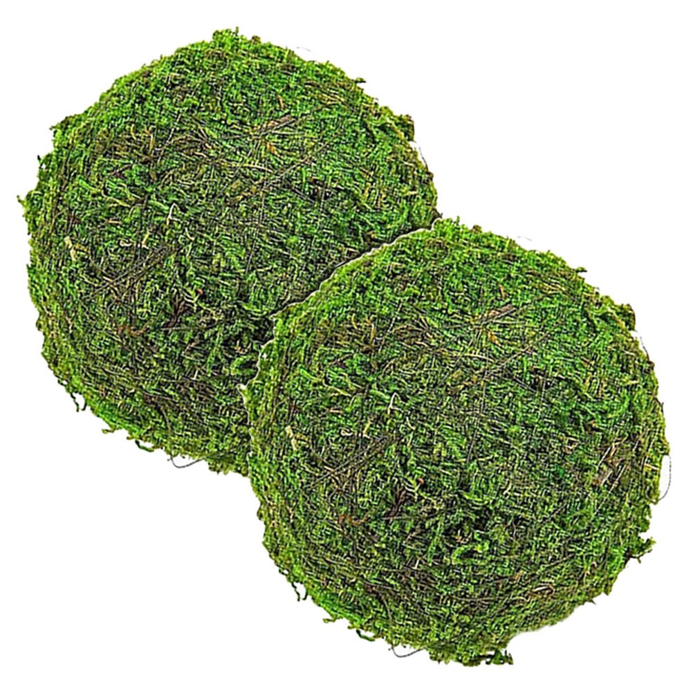 2 Pcs Decorative Green balls Dining Table Decoration Items Sphere