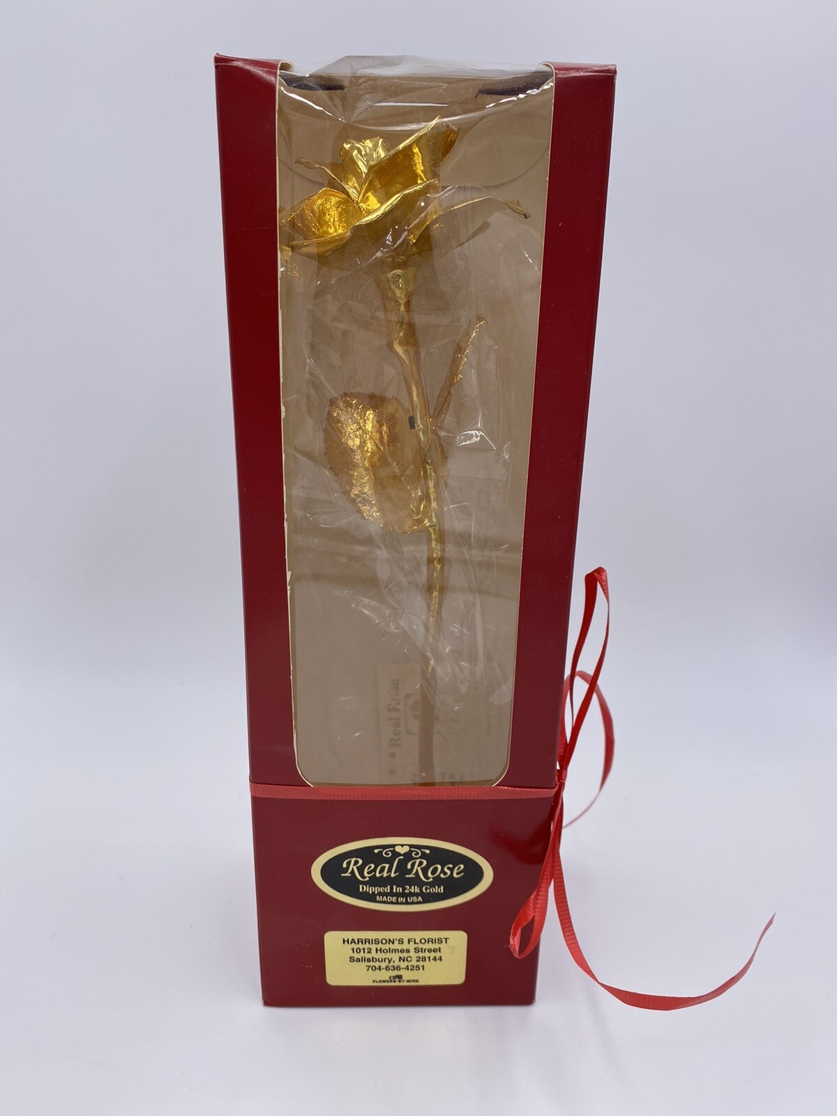 REAL ROSE ONE OF A KIND Dipped 24 K Gold Valentines Sweetheart Love