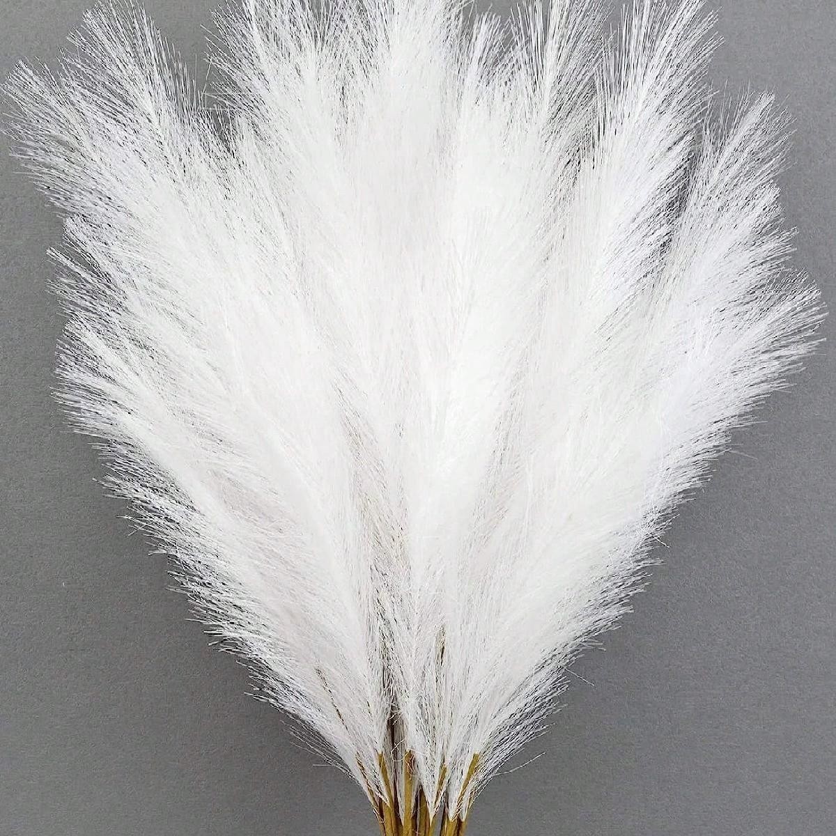 Red Artificial Reeds 55cm Tall Faux Pampas Grass for Wedding & Party Decor