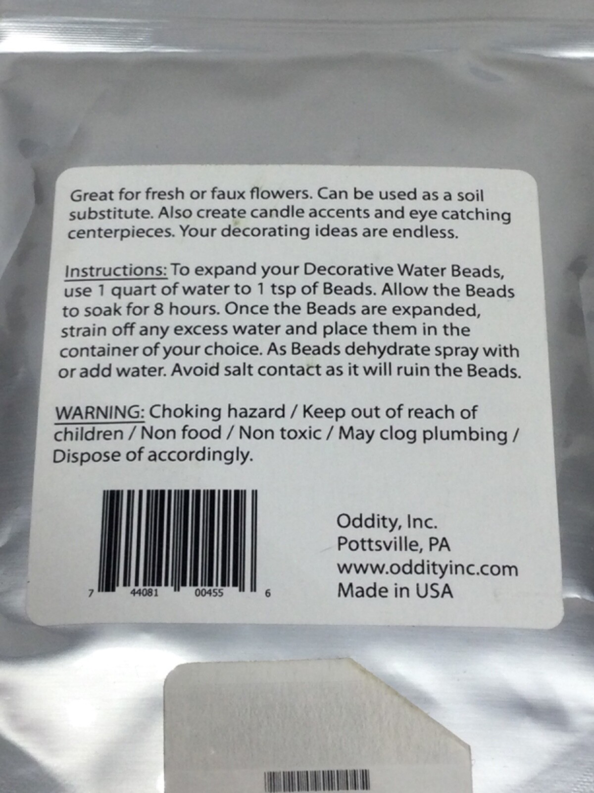 Dew Drops Decorative Expanding Water Beads- Makes Over 6 Quarts (1.5oz) Black