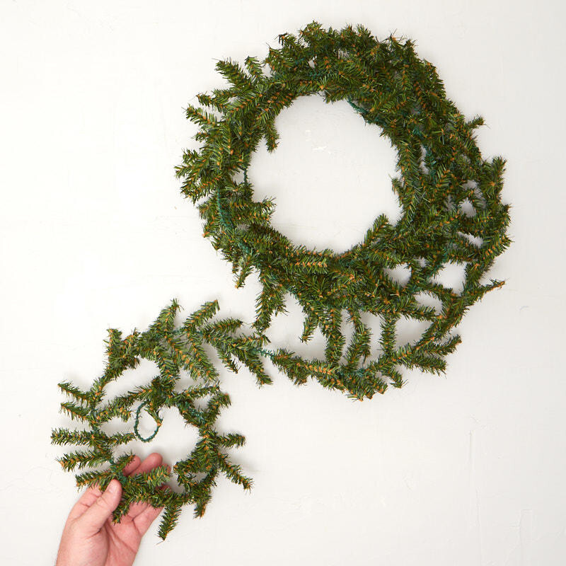 18 Feet of Mini Artificial Canadian Pine Roping Garland