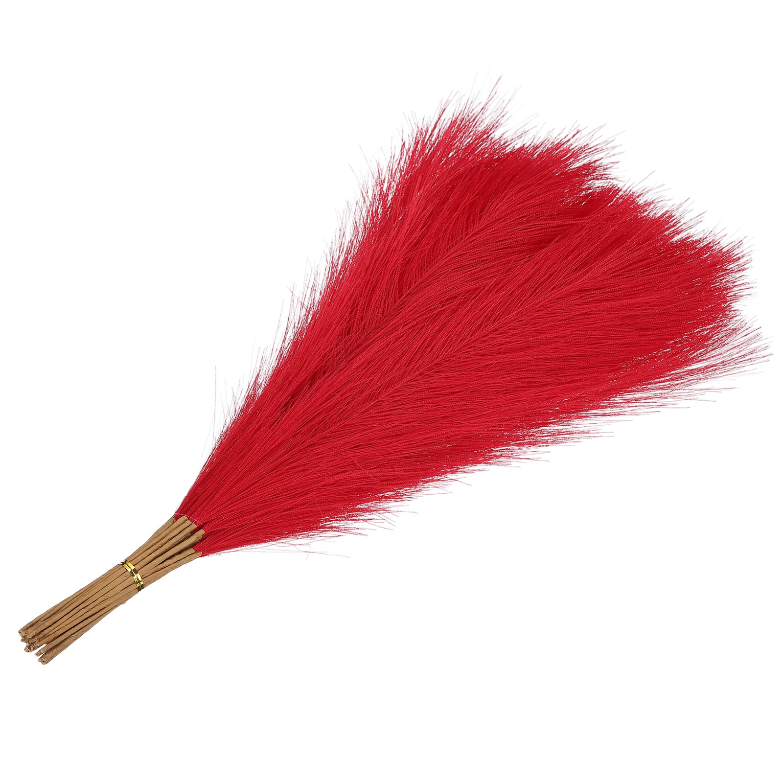 17.7in Pampas Grass Decor, 50pcs Artificial Pampas Grass Bulk, Red