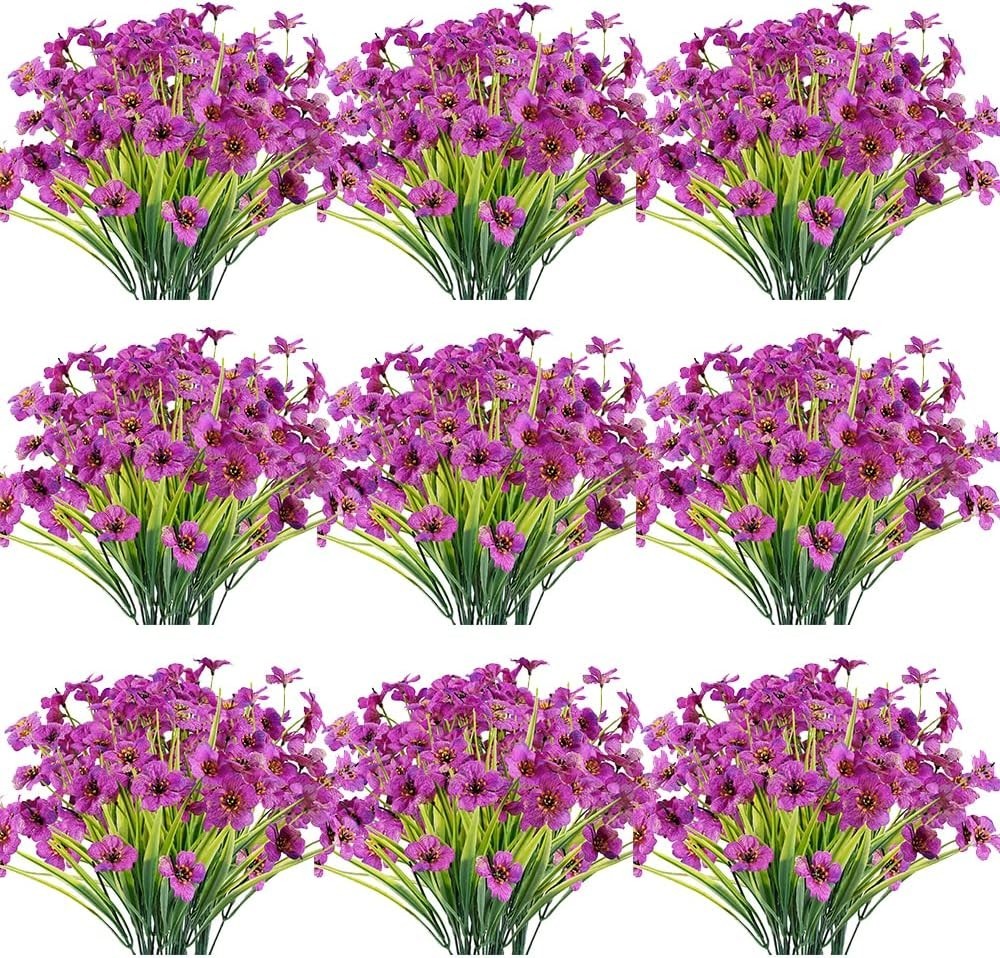 Artificial Flowers Set – 30 Realistic UV Resistant Blooms