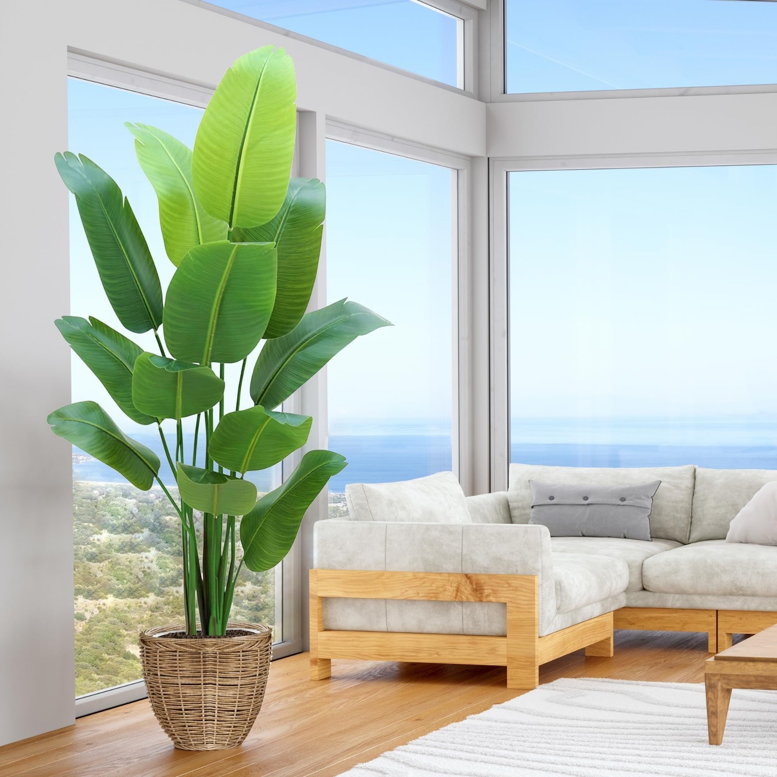 6FT Artificial Bird of Paradise Plant – Tall Faux Silk Indoor Floor Decor for Ho