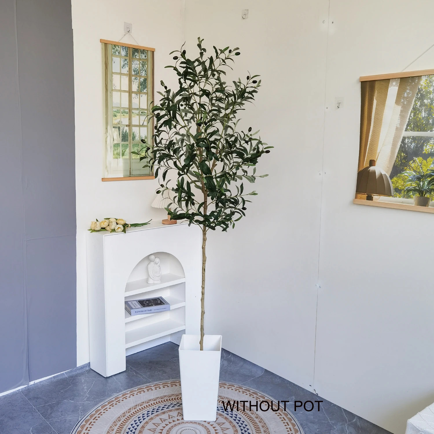 120-180cm Artificial Olive Tree Branch Without Pot Modern Minimalist Fake Plant