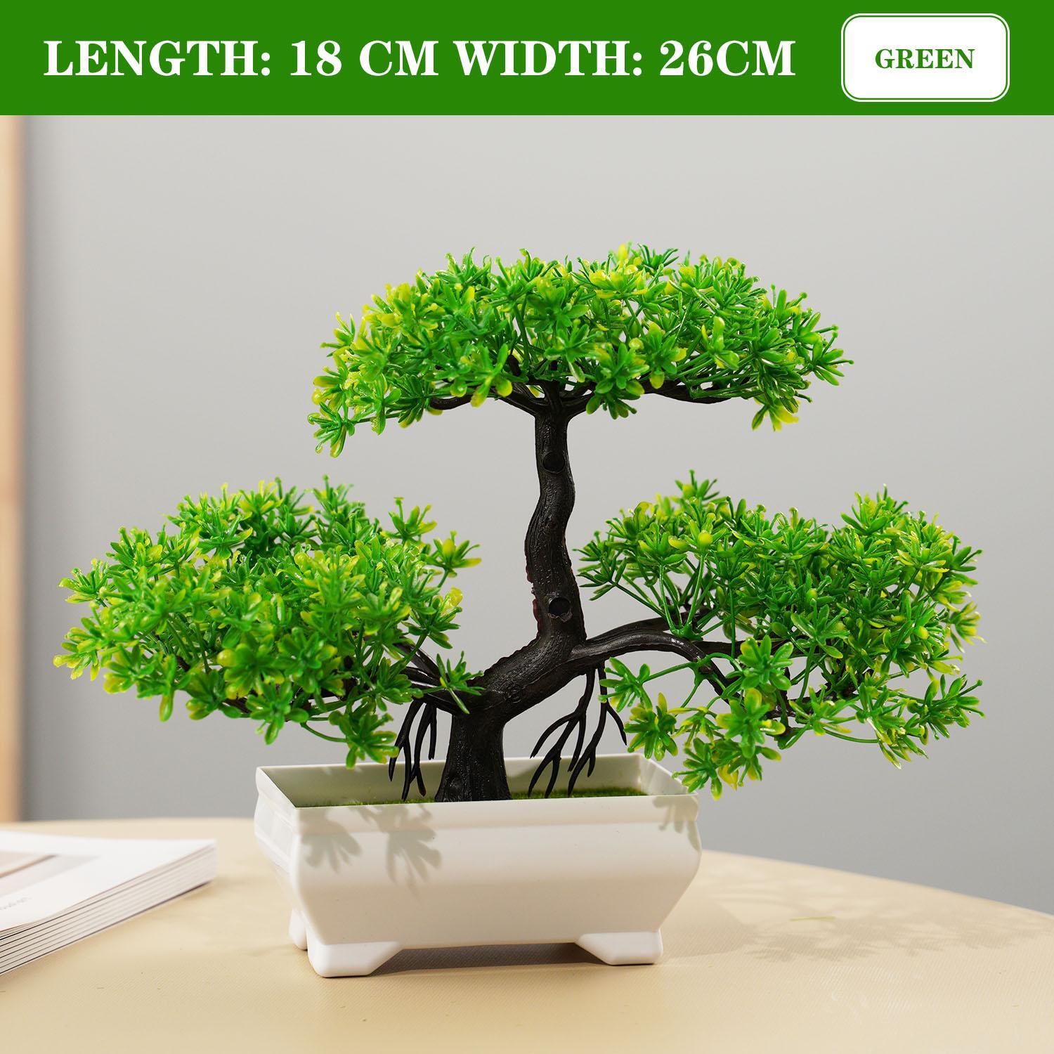 Artificial Bonsai Tree – Fake Potted Plant for Home, Office & Garden Decor