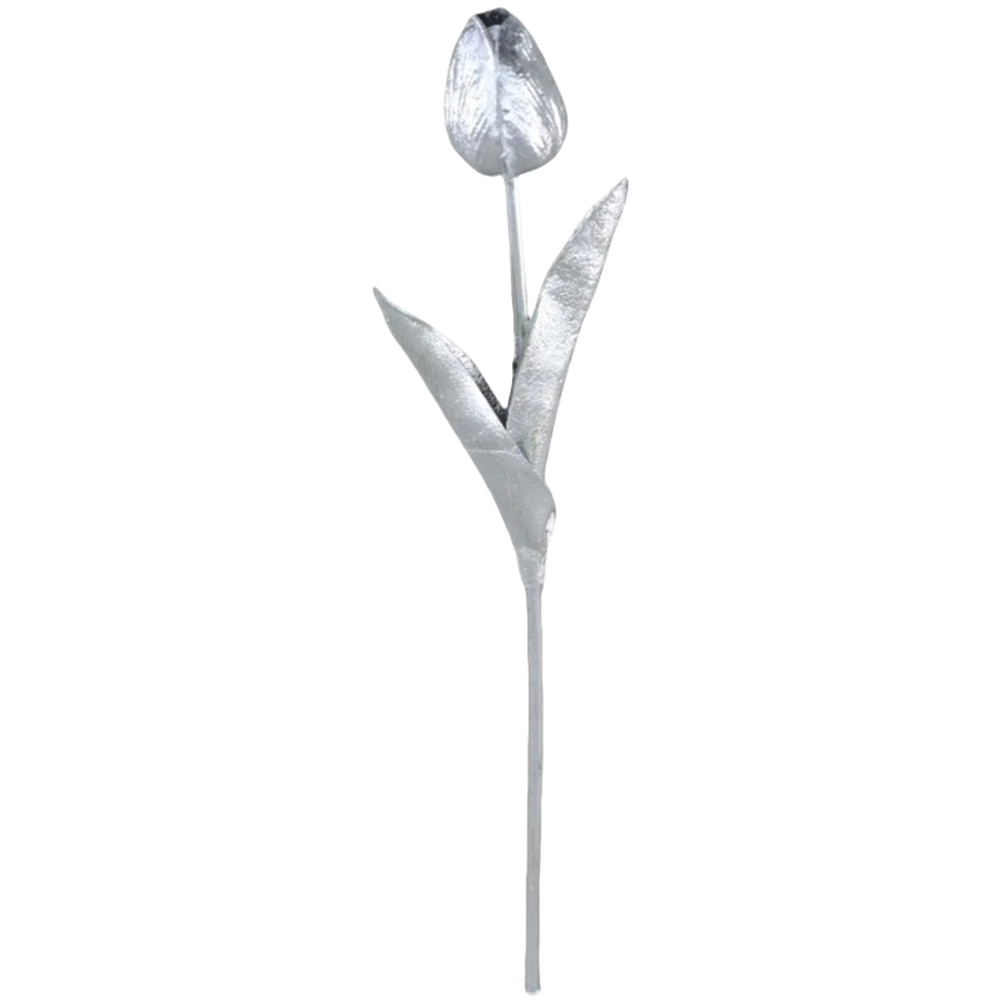 Luxury Look Artificial Tulips PU Plastic Iron Wire 34cm for Interior Decoration