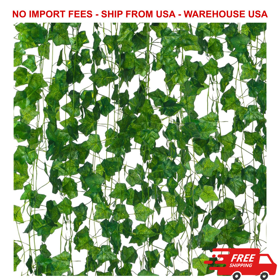 12 Pack Artificial Ivy Garland, 84 Ft Fake Vines Hanging Plants for Room Decor