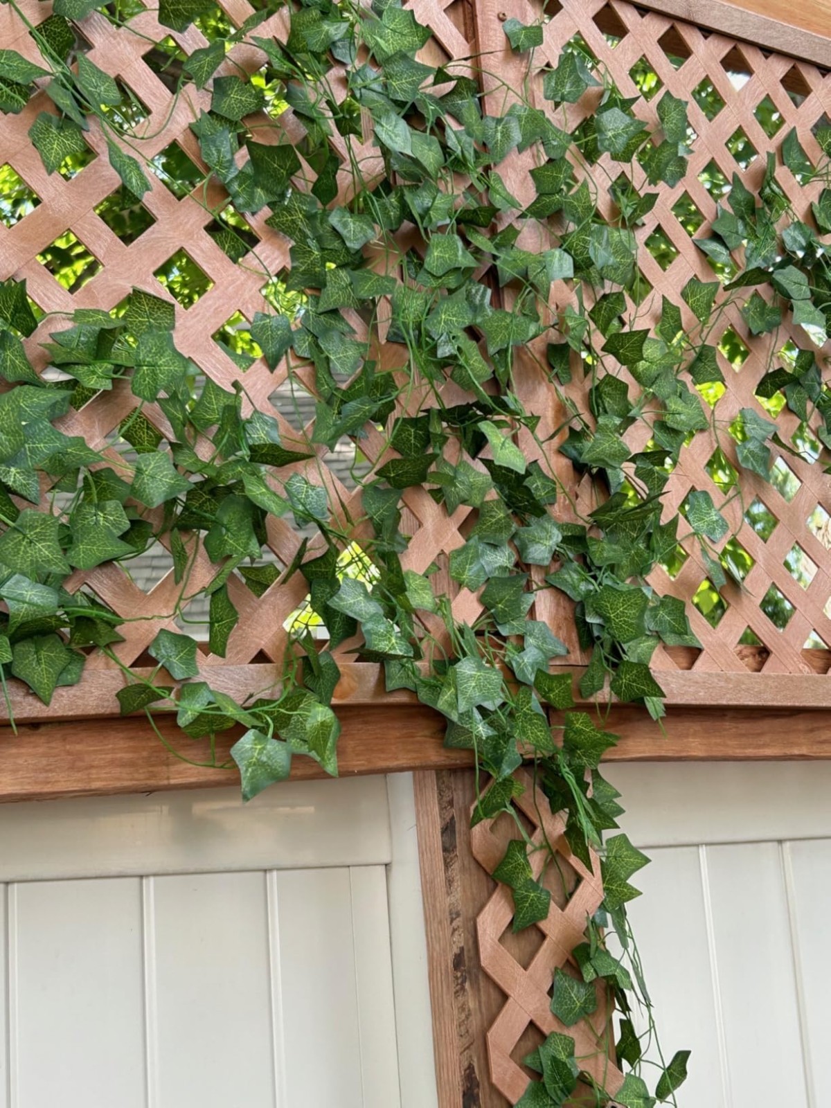 12 Pack Fake Ivy Vines with Clips, 7ft Faux Greenery Garland for Room Decor