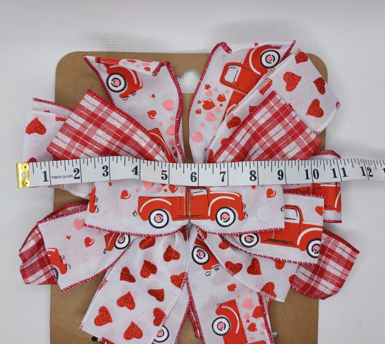 Red Truck Heart Bow For Door Wreath Swag Garland Valentine’s Day Tree Topper