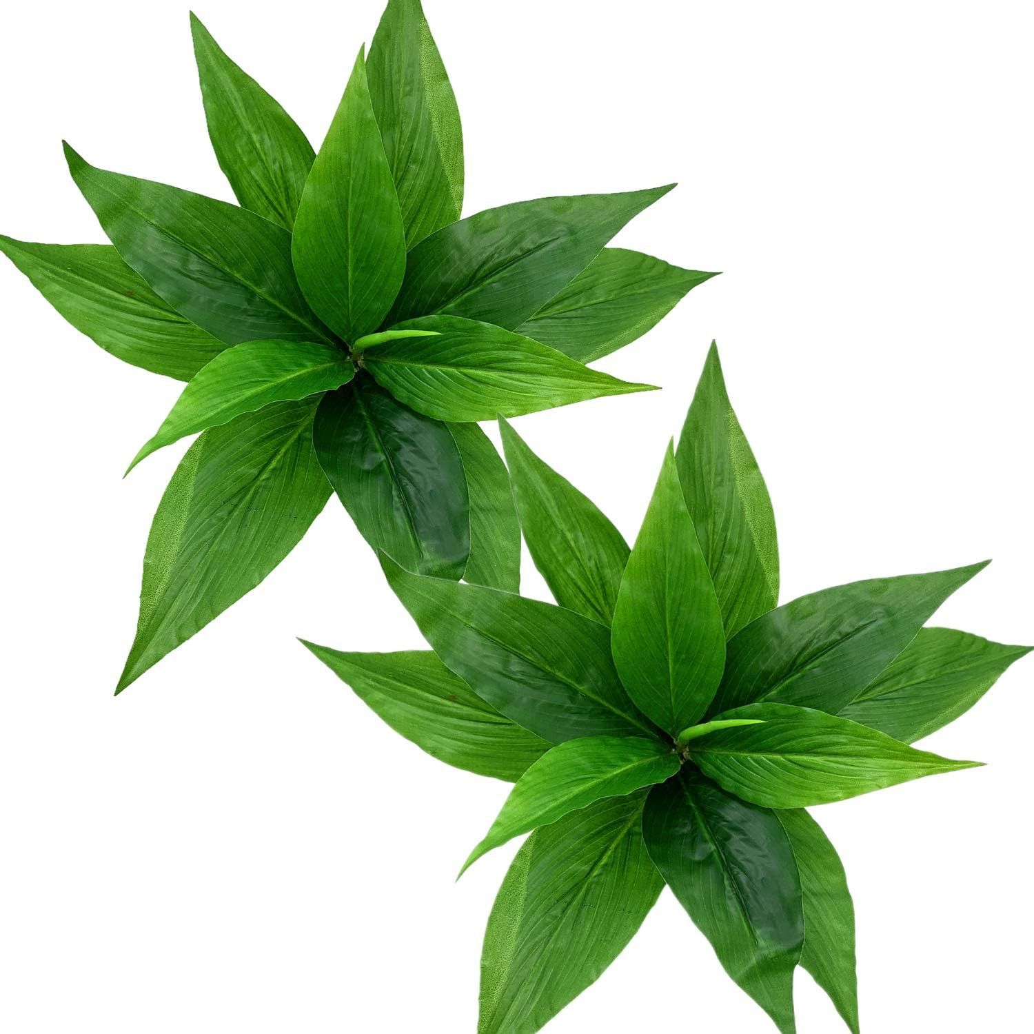 CATTREE Artificial Plants Outdoor Decor, Fake Plant Shrubs Faux Grass Plastic Le