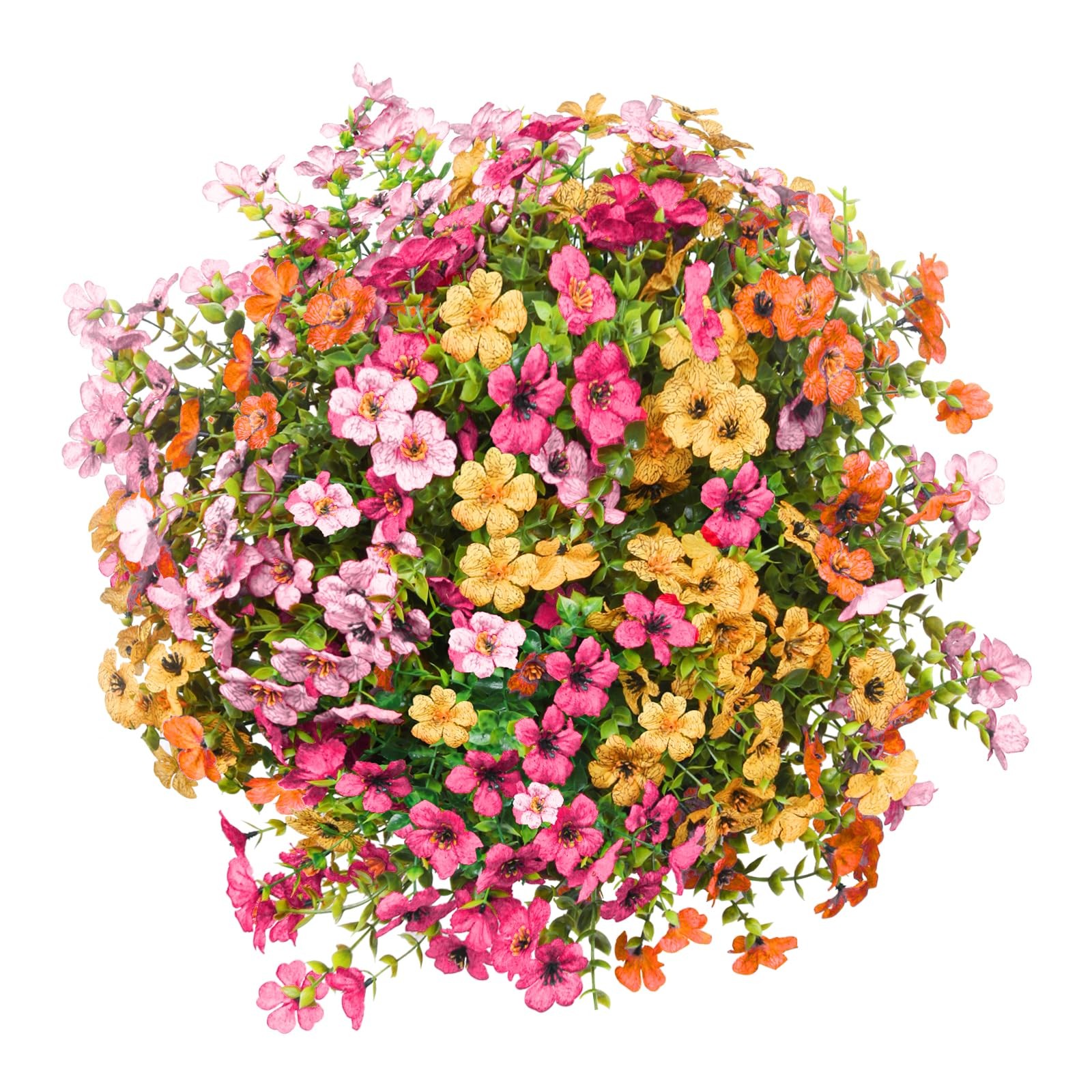 Artificial Flowers with Hanging Baskets Outdoors for Decoration Spring Summer…