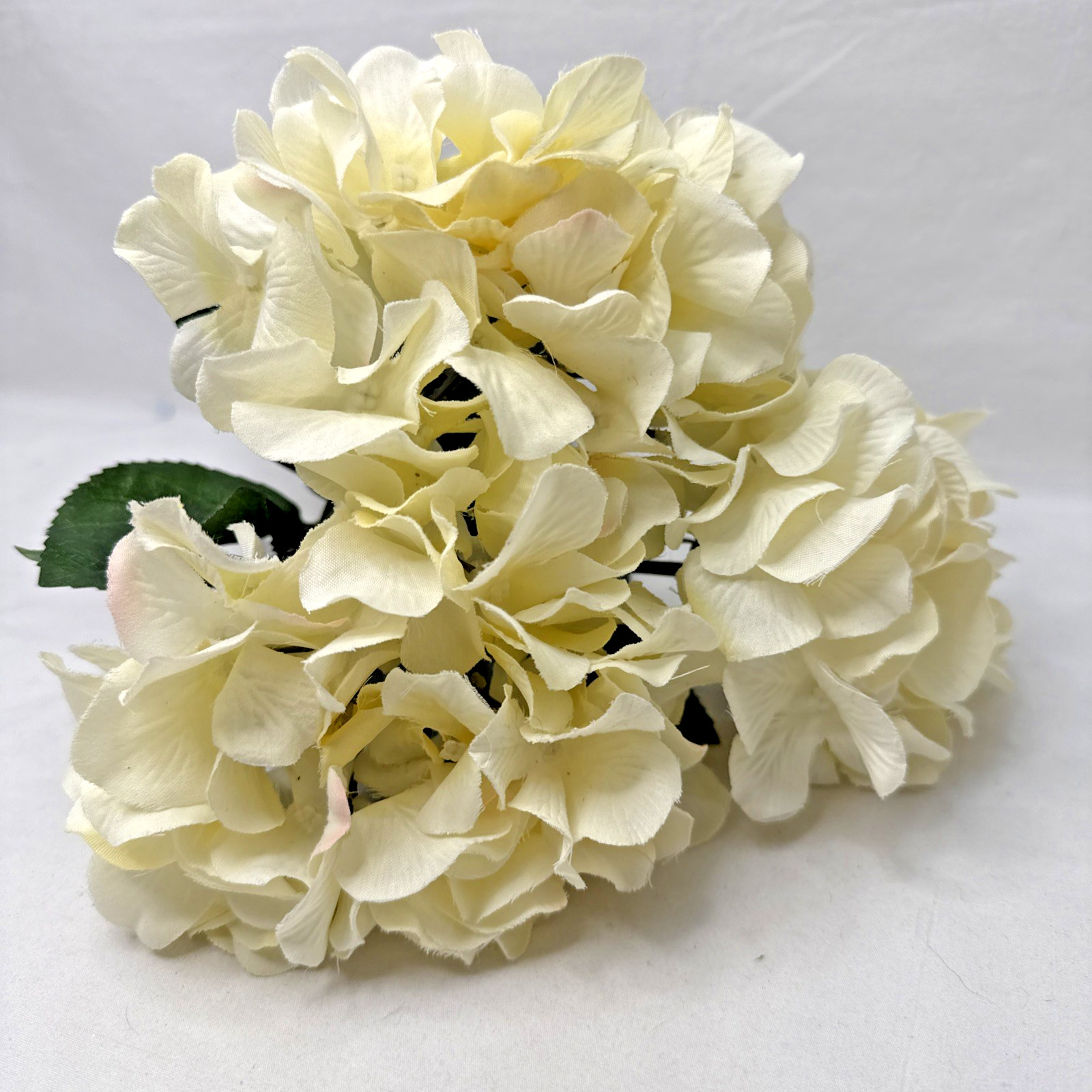 Hydrangea Floral Picks Blue 18” Picks 5” Bloom 3 Stems Artificial Silk