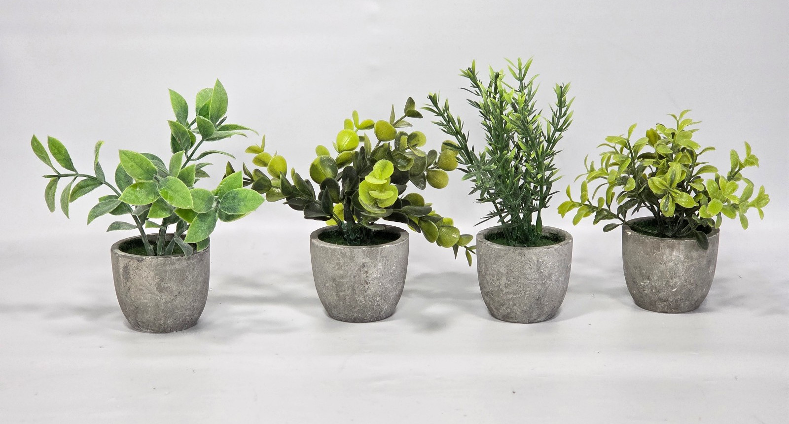 4 Pack Fake Plants Mini Artificial Greenery Potted Plants for Home Indoor Decor