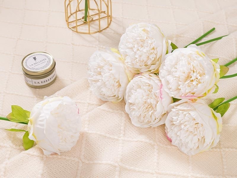 Lightweight 20pcs Artificial Peony – Dust and Fade Resistant Floral Elegance