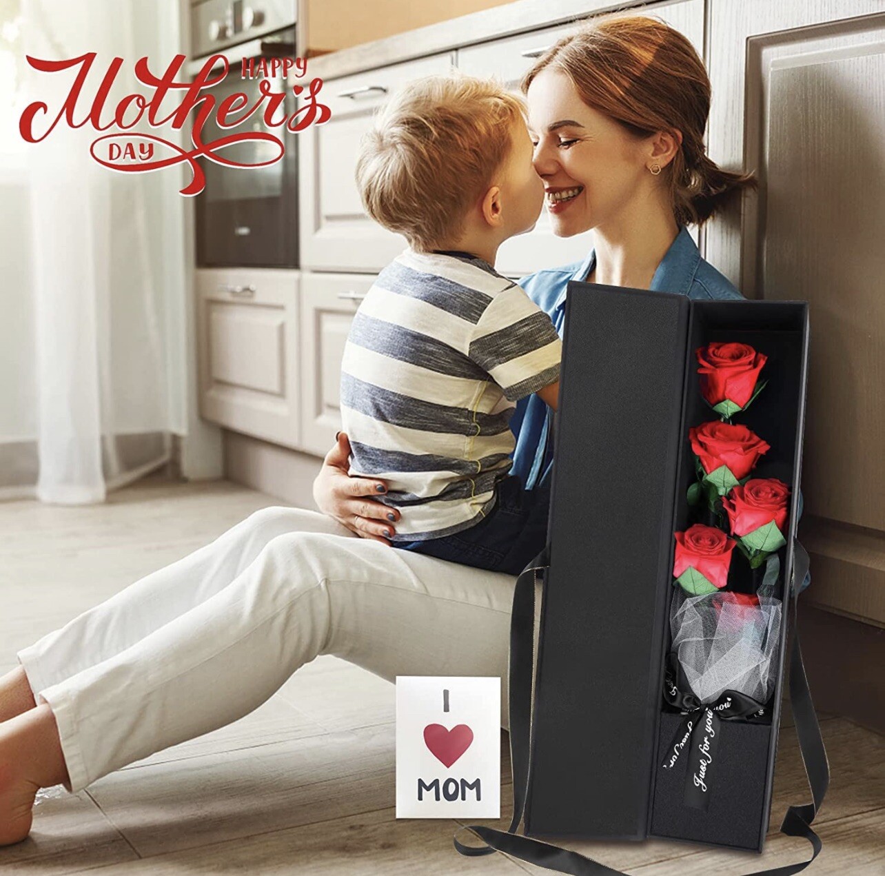 PARAROSE Mother’s Day Birthday Roses Gift for her, Handmade Rose Flowers in Box