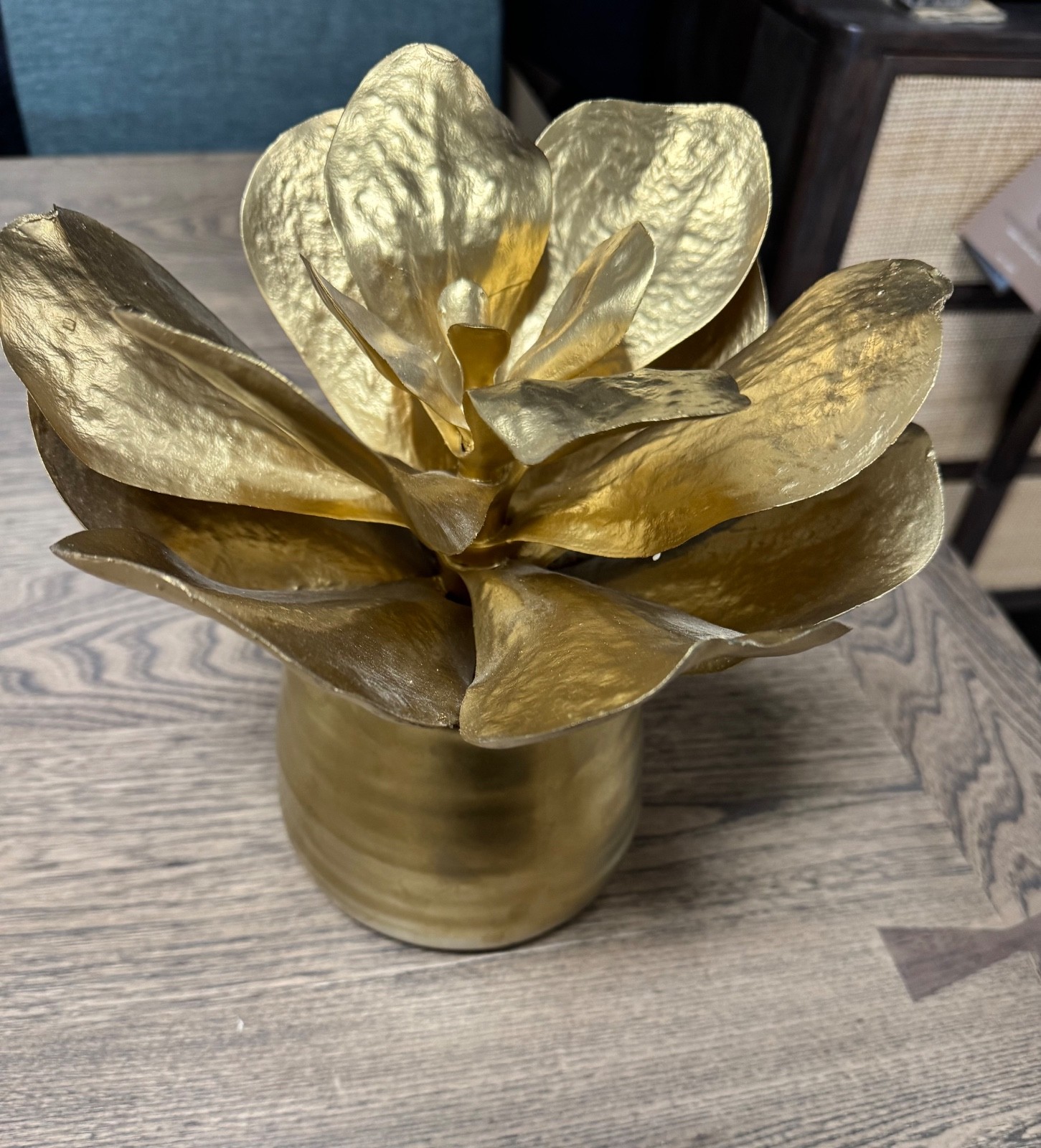John R1chard Collection Golden Paddle Leaf Arrangement