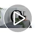 2 Pack Artificial Hanging Succulents Plants in Black Pots Boho Wall Decor