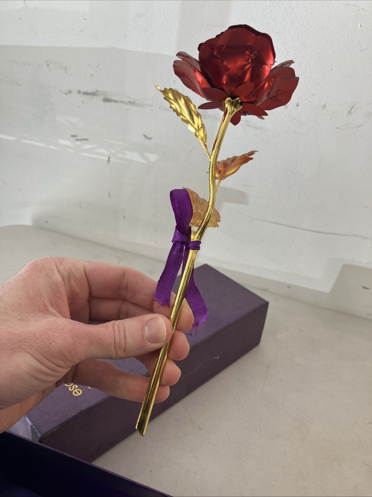 Gold Plated Real Rose 24K Dipped Flower Valentine’s Day Love Gifts For Her
