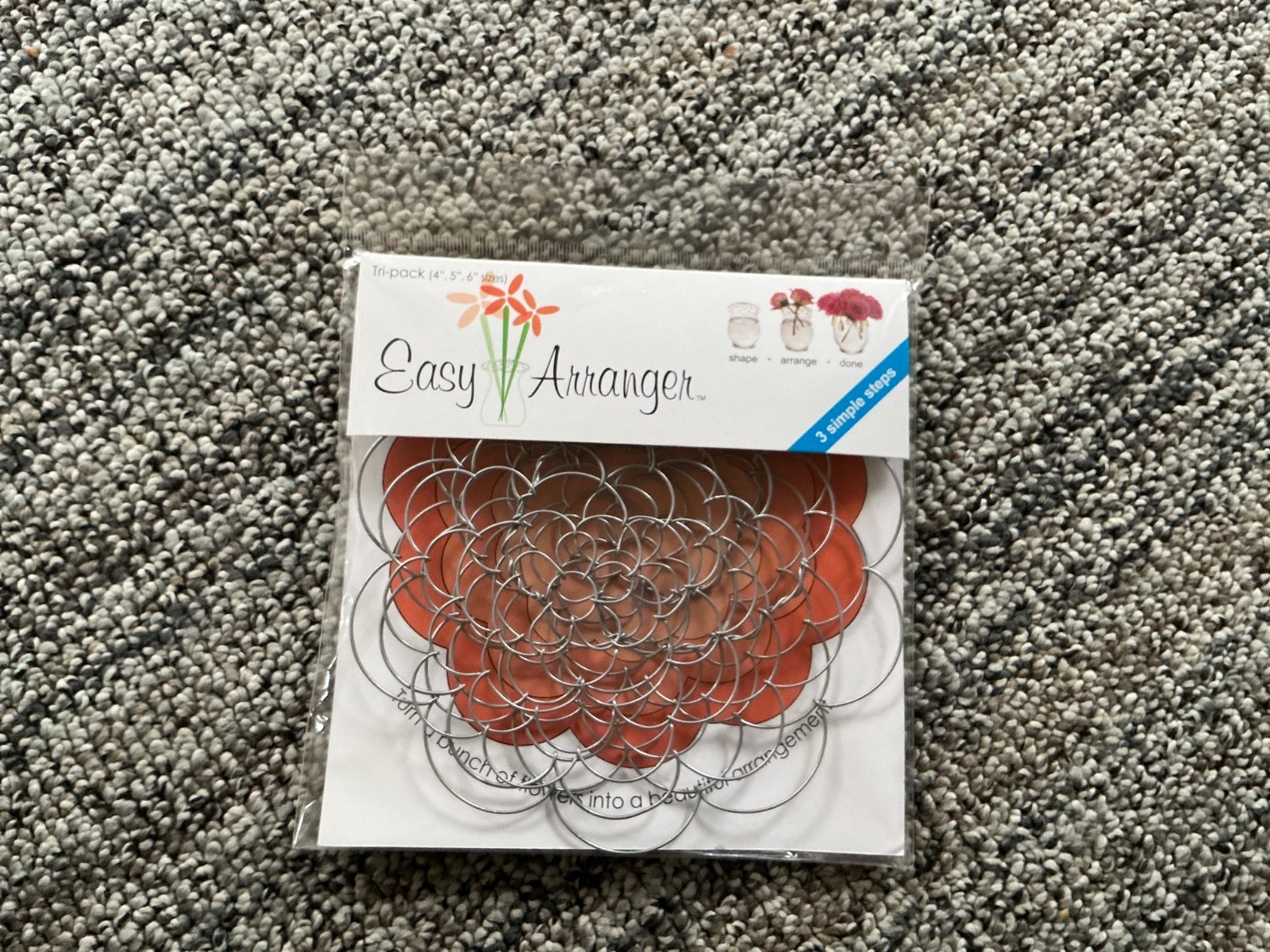 Easy Arranger brand set of 3 wire inserts for easy floral design any size shape