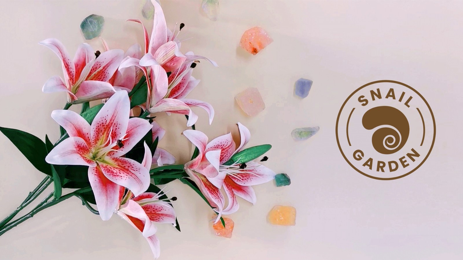 12 Artificial Lily Flowers – Full Bloom Stargazer & Tiger Lilies, Long Stem Faux