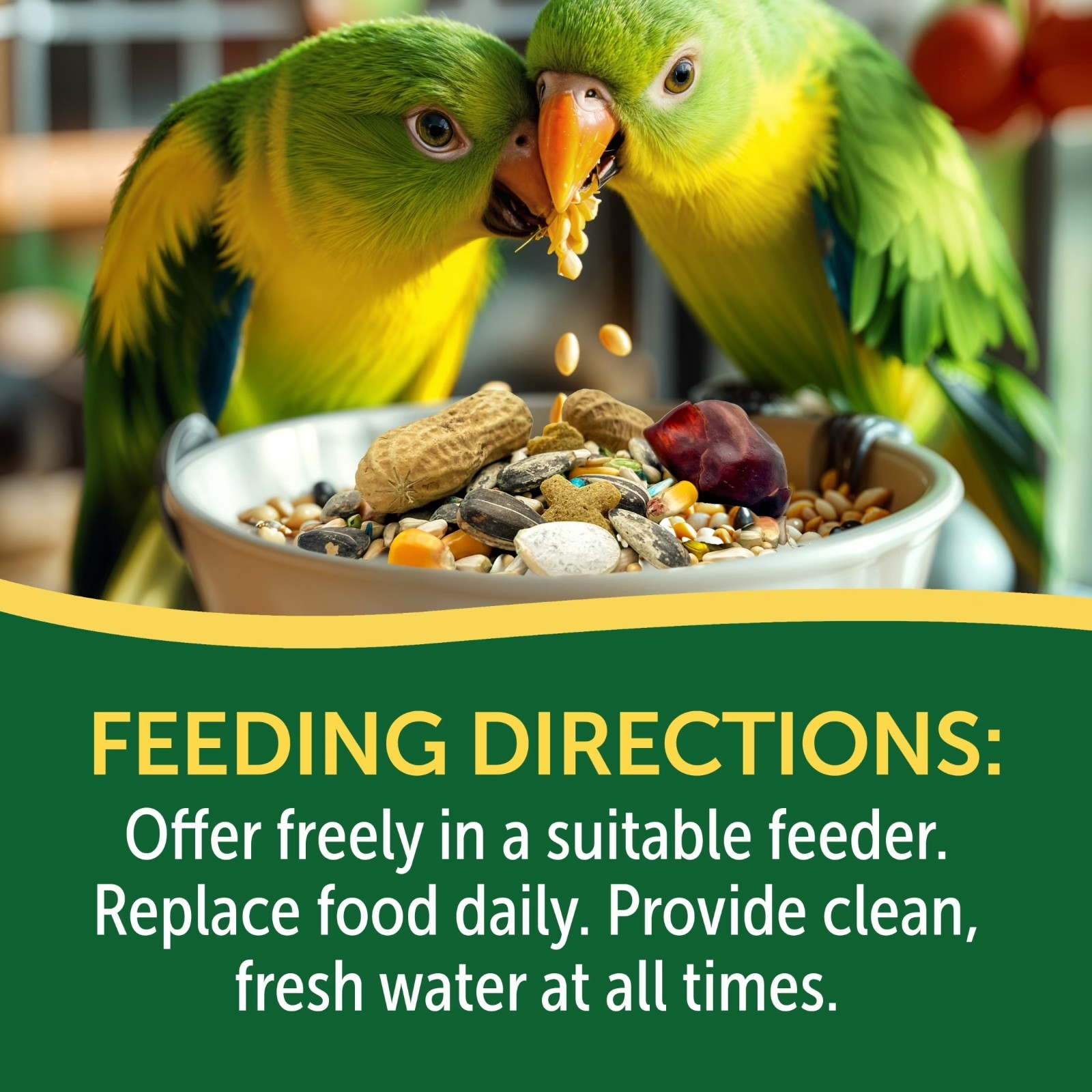 3-Pack 3-D Pet Products Premium Parrot Bird Food Seeds 8 lb
