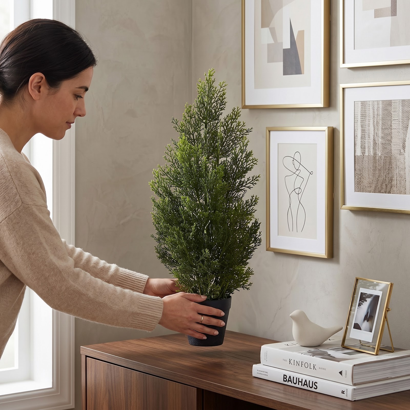 2′ Mini Cedar Pine Tree (Indoor/Outdoor)