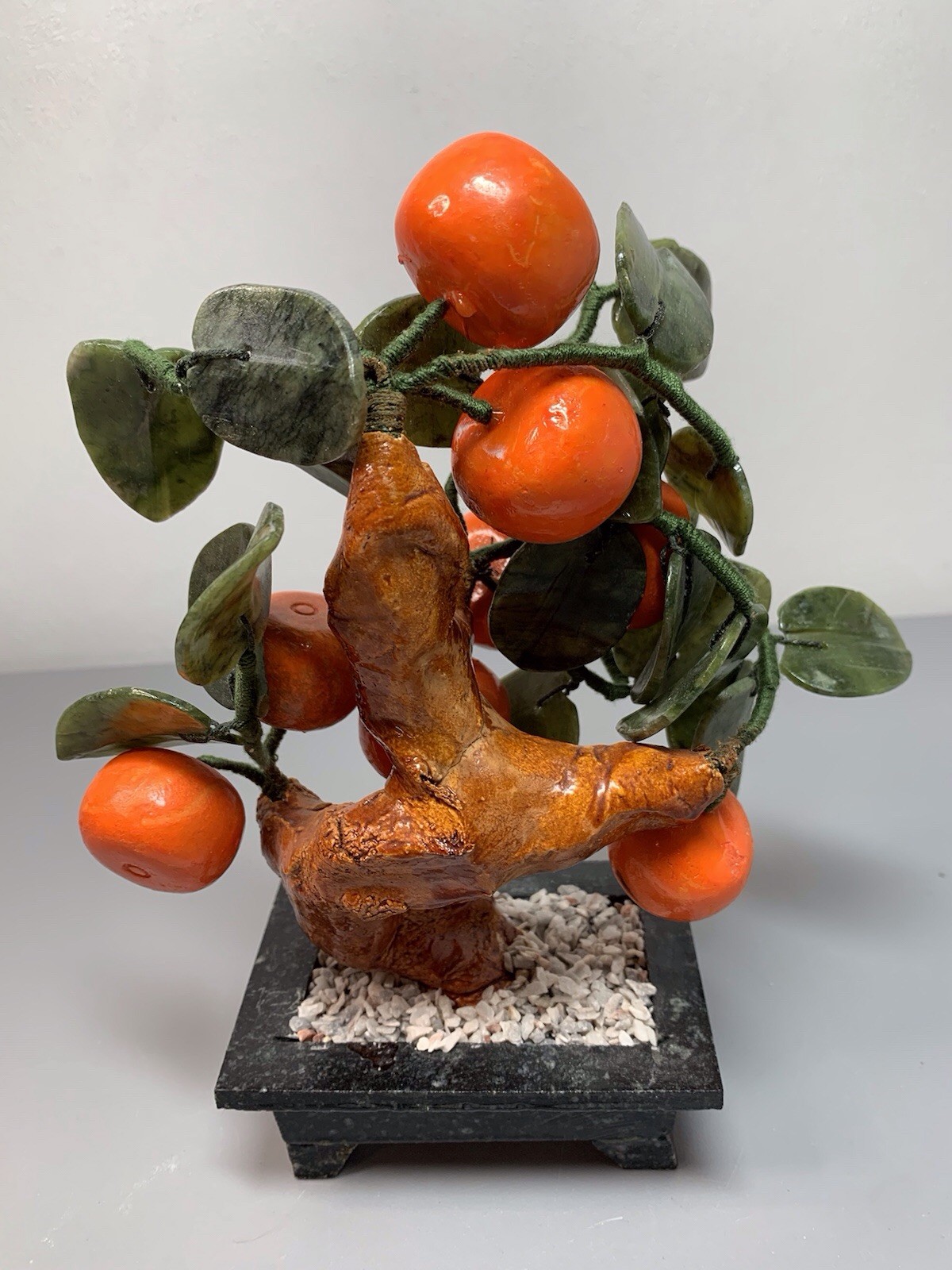 Jade Mandarin Artificial Bonsai Tree Asian Japan Feug Shui Good Luck, Fortune