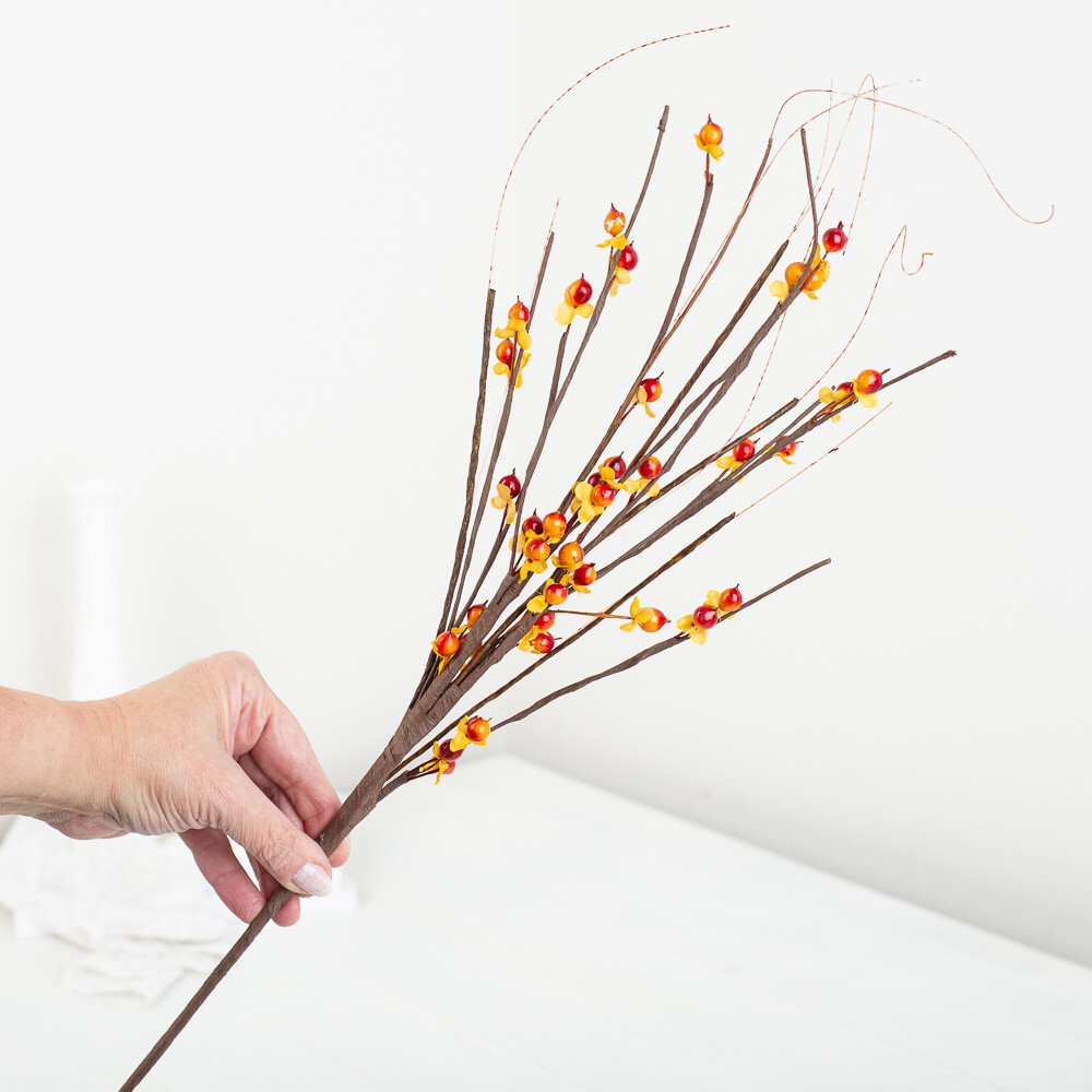 Set of 4 Wispy Artificial Bittersweet 36″ Floral Sprays