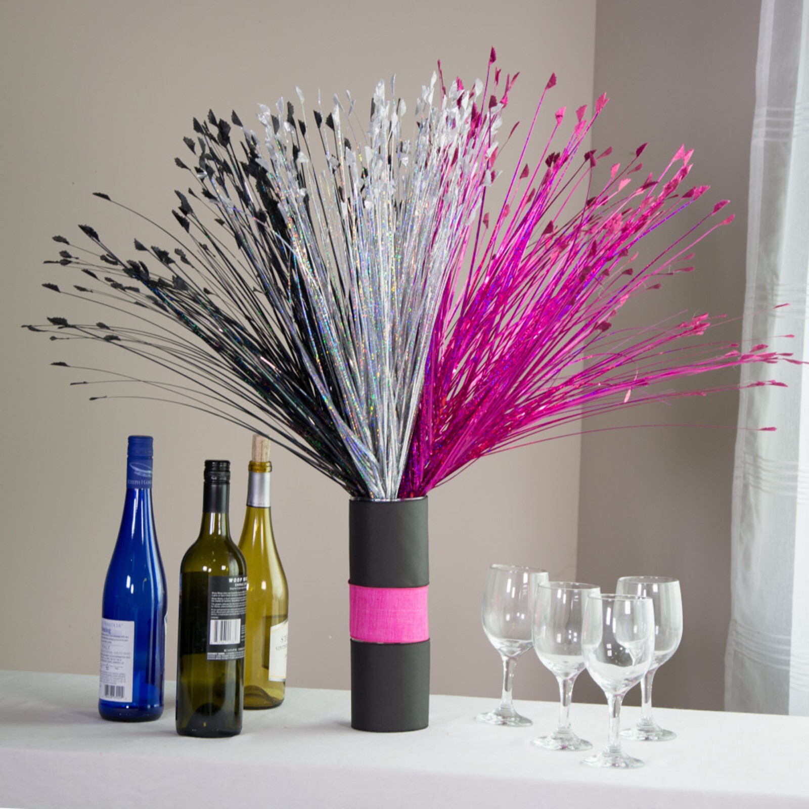 25-0110 Silky Silk Onion Grass Spray for Weddings, Birthdays, and Other Occasion