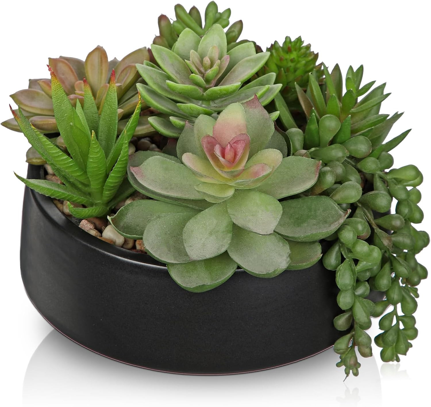 Artificial Succulent Plants in Pot 5.5 Inch Fake Succulents Arrangement Potted P