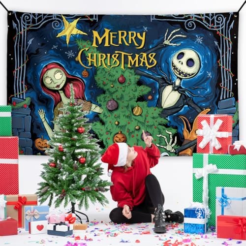 Christmas Decorations Back Drop Banner New Year Winter Xmas Decor for Home