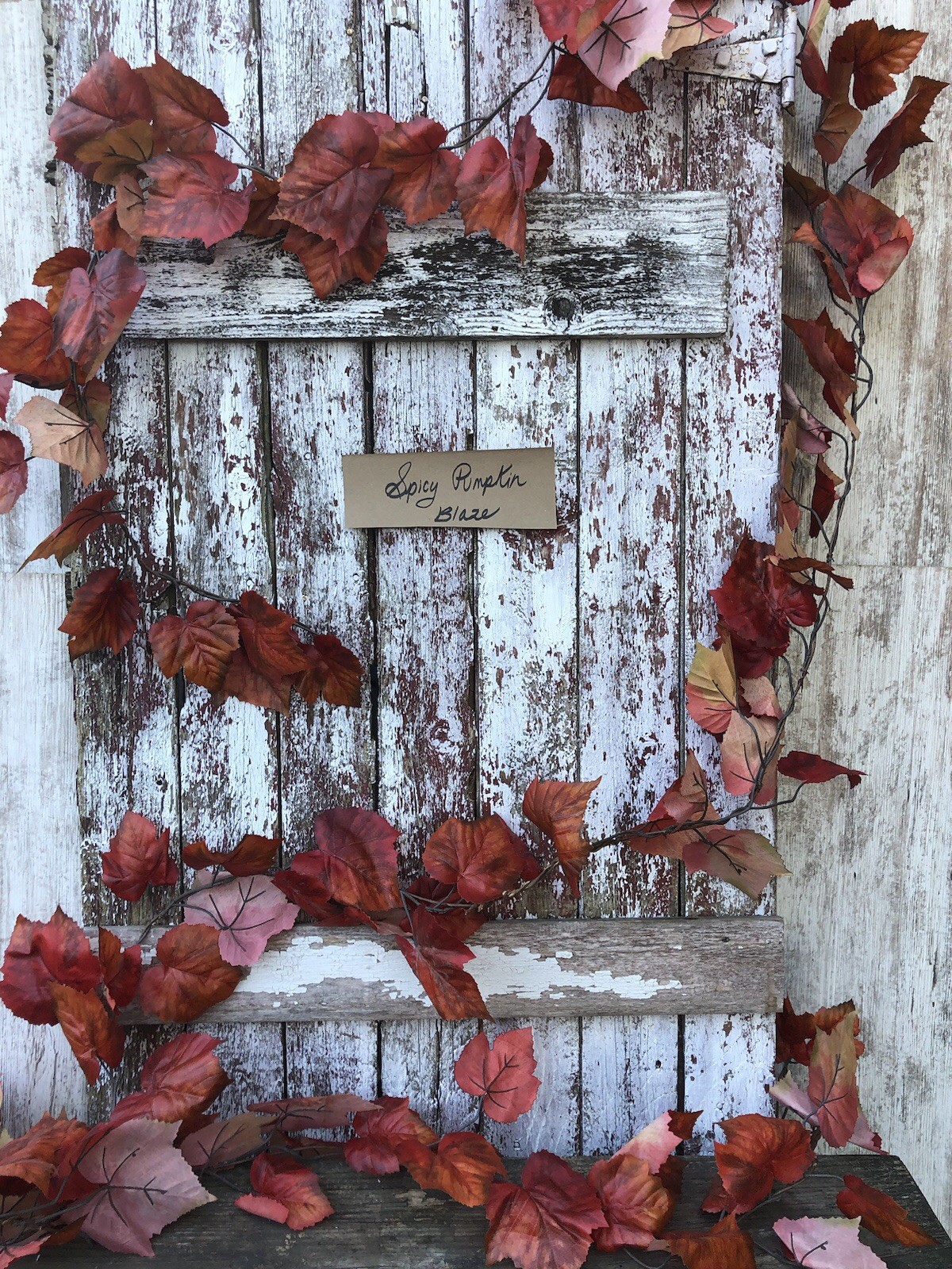 Spicy Pumpkin Fall Leaf Garland 15 FT Autumn Artificial LARGE Fall Leaves
