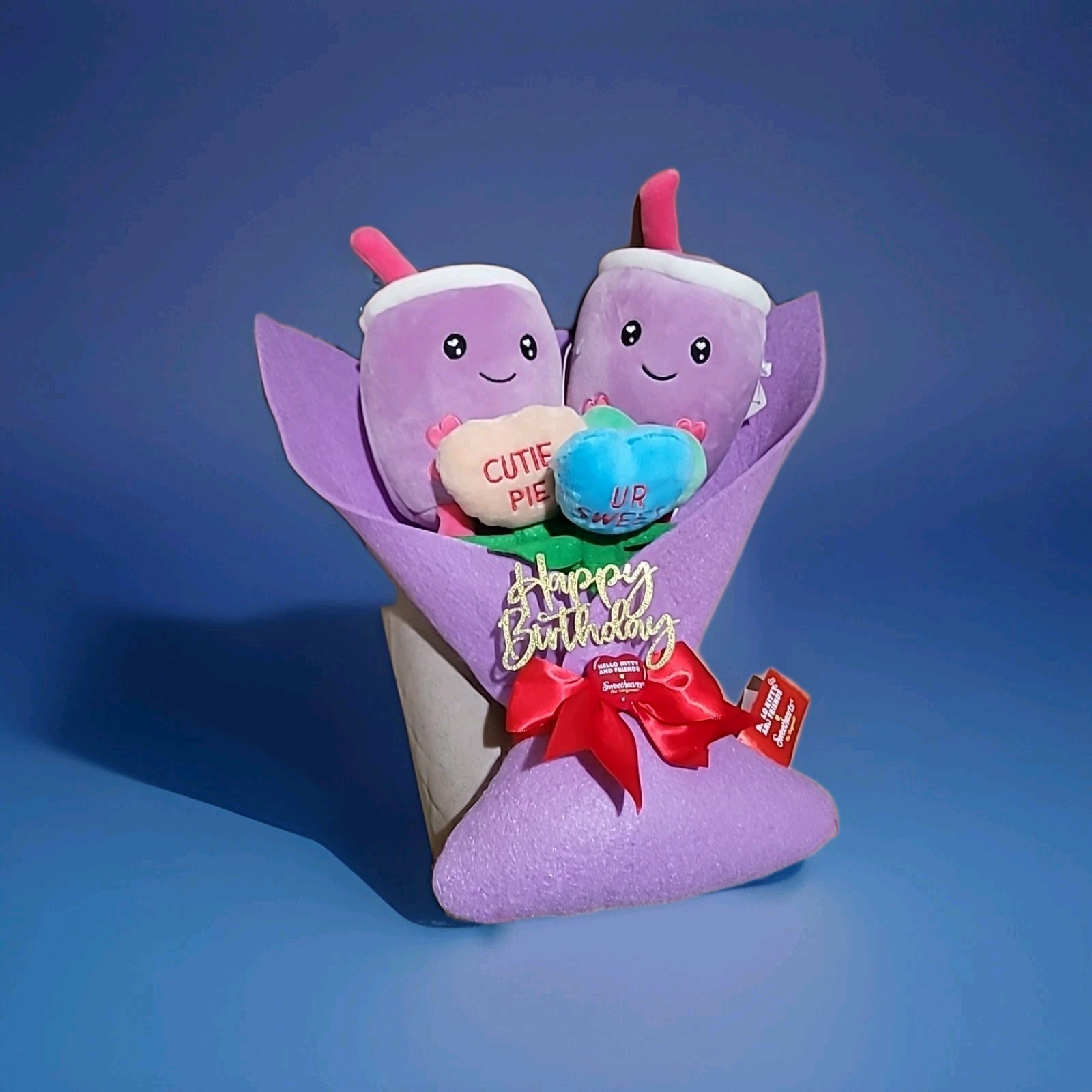 Boba Drinks Birthday’s Plush Bouquet 2026 – 13” New With Tags