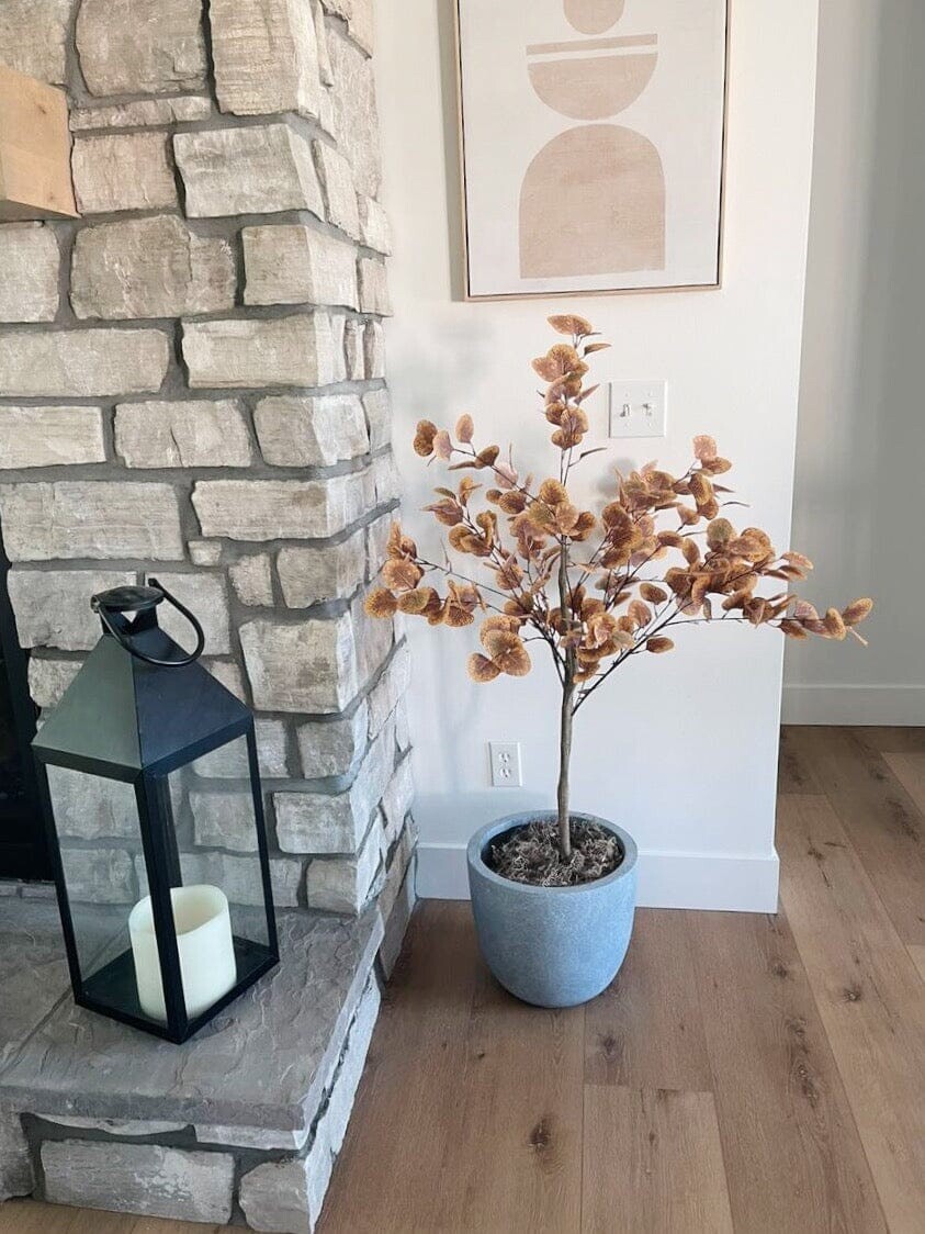 4’ Autumn Eucalyptus Fall Artificial Tree Home Garden Office Decor. Retail $121