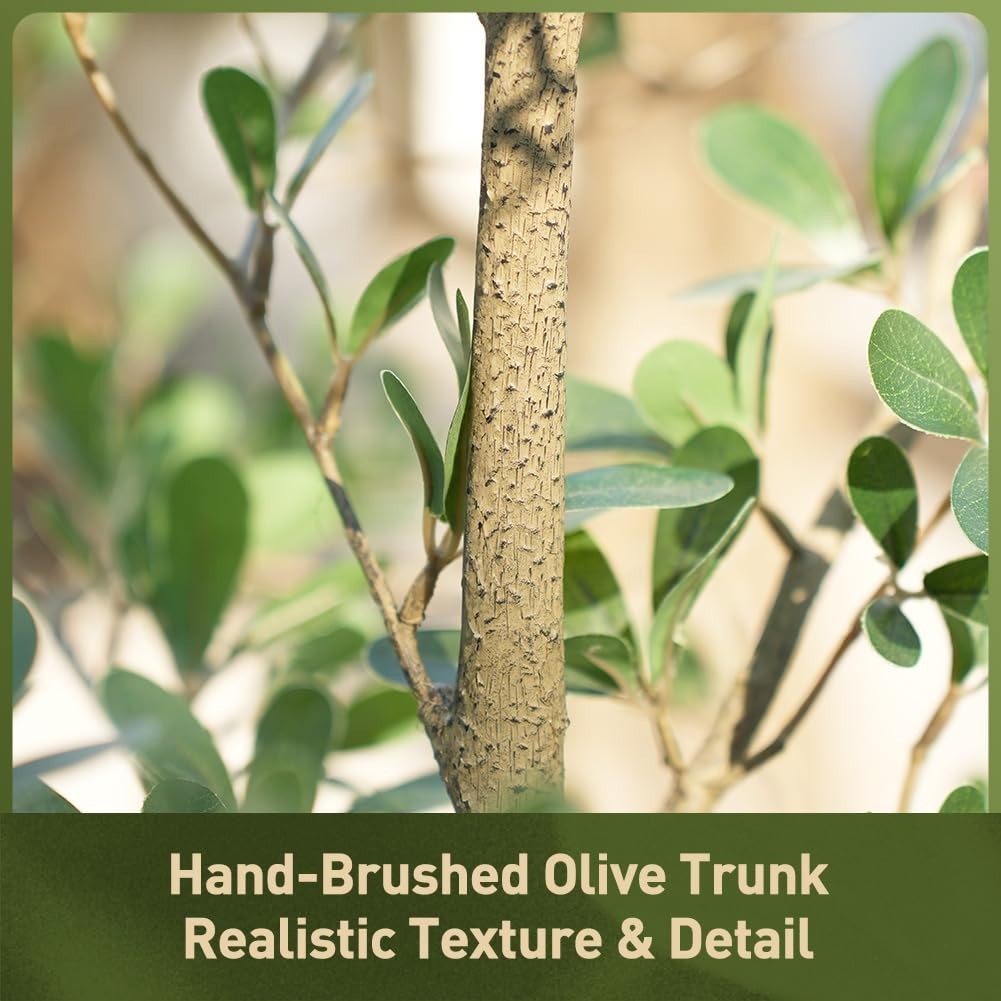 Verinatural 6ft Shady Lady Faux Tree, Artificial Black Olive Tree XYHGL210cm-1