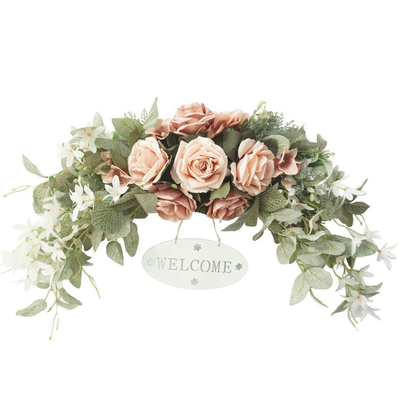 30in Wedding Arch Flowers Artificial Rose Swag for Lintel Decor Party Ornament
