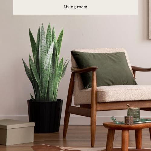 3FT Artificial Snake Plant, Fake Sansevieria Indoor Outdoor, 28 Thick PE 1 PC