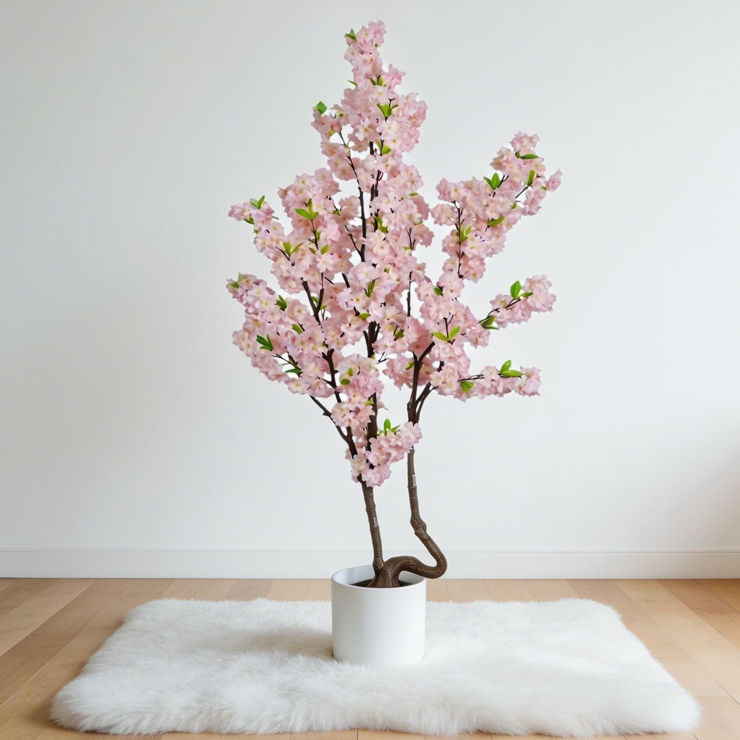 7.2Ft Pink Faux Cherry Blossom Tree for Home & Holiday Decor