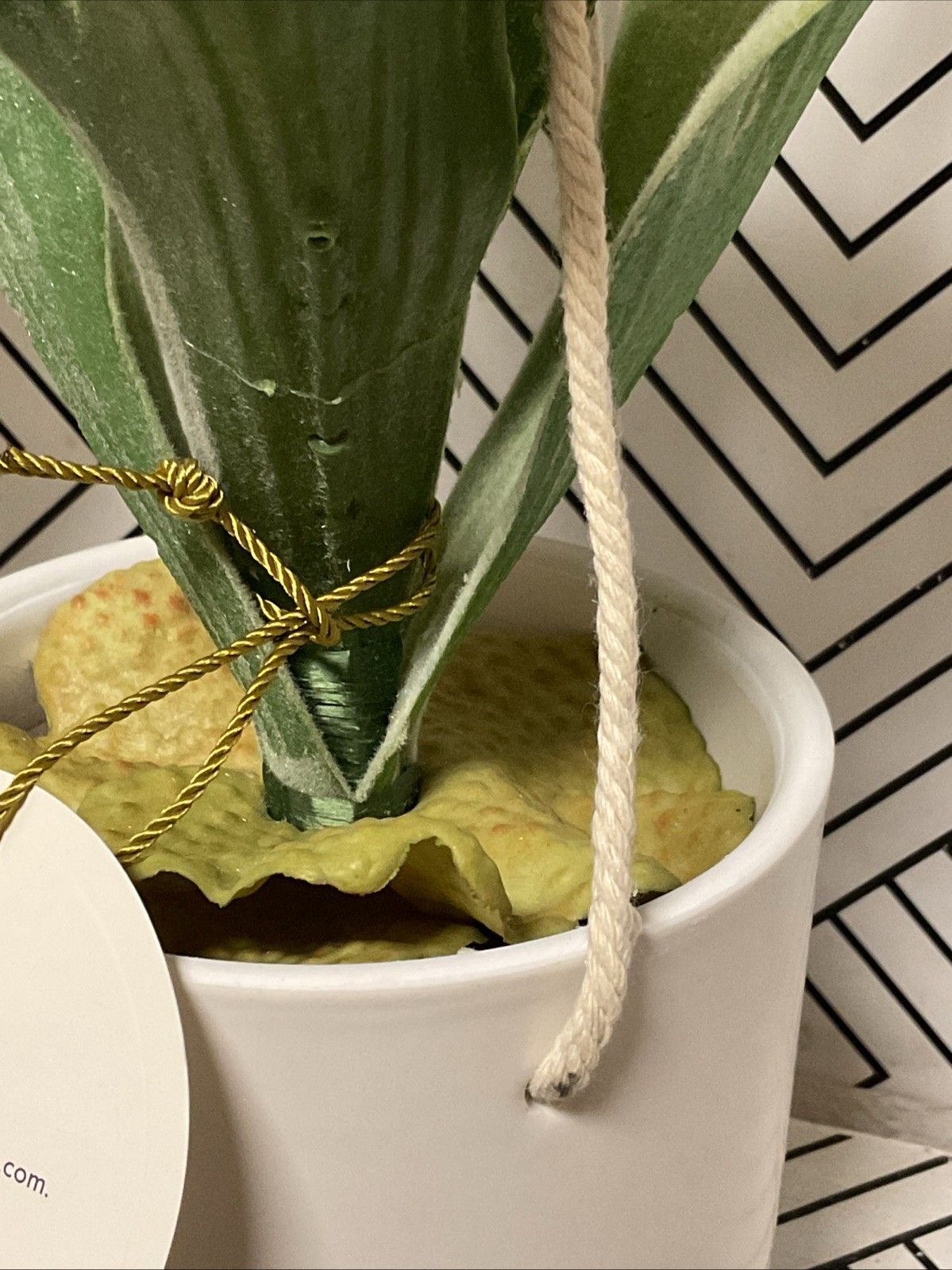 🥥 Threshold 12″ Hanging Staghorn Fern Artificial Plant🆕LOT OF 2‼️