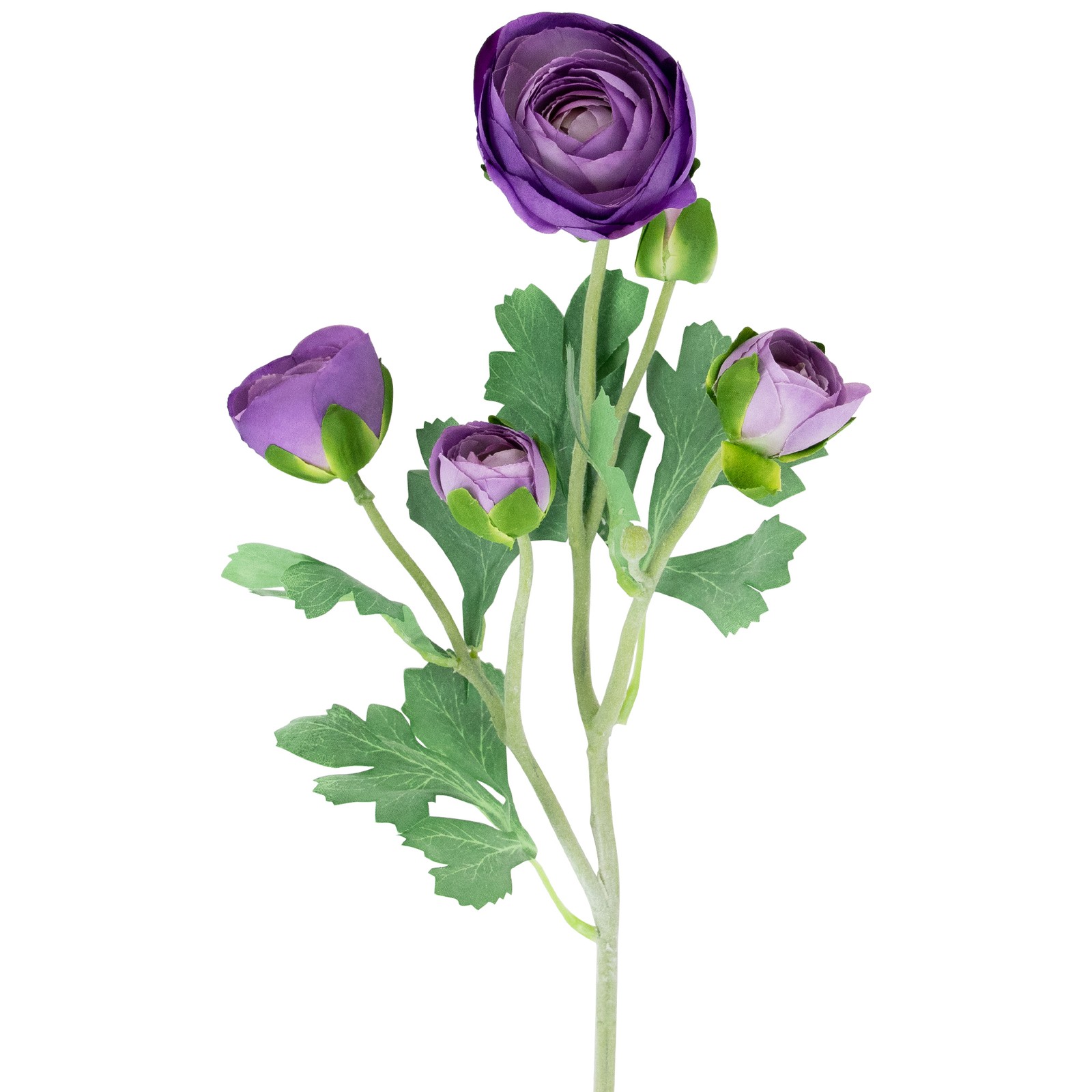 Northlight Real Touch™ Purple Ranunculus Artificial Floral Sprays Set of 6 – 21″