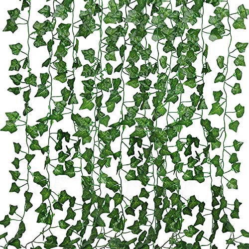 86 FT Artificial Ivy Fakeery Leaf Garland Plants Vine Foliage Flowers Green