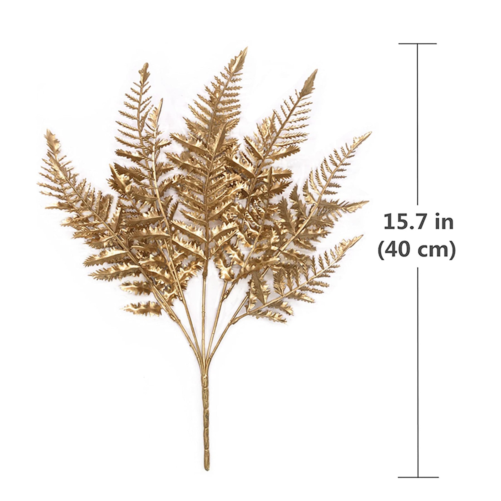 Artificial Plants Fern Christmas Decoration, Fake Flowers Plastic Shrubs Gree…