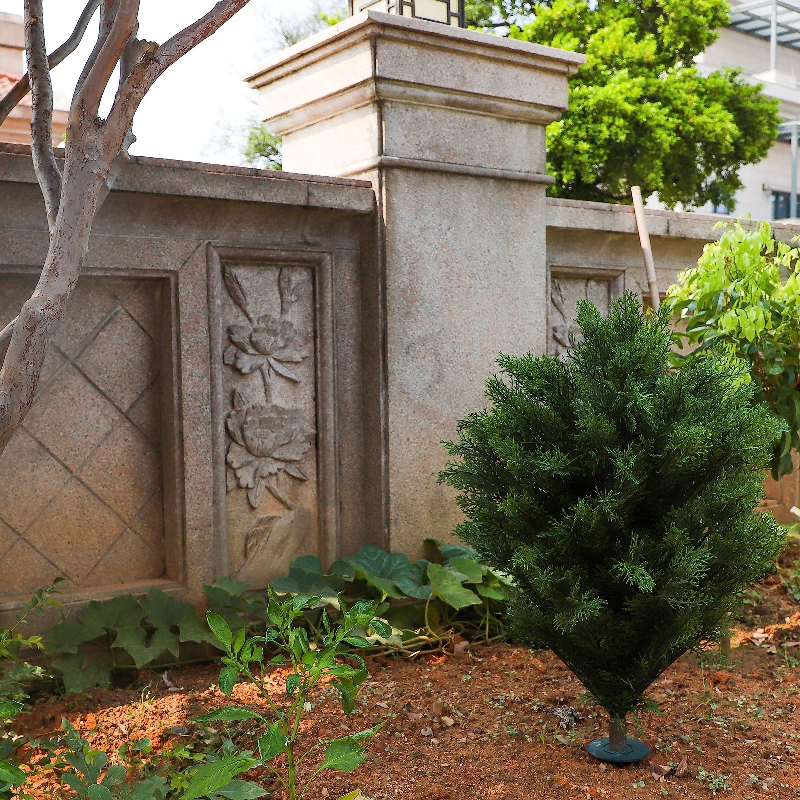 40” Uv Rated Cypress Topiary Soil Insertion W/spike Cedar Artificial Bush indo