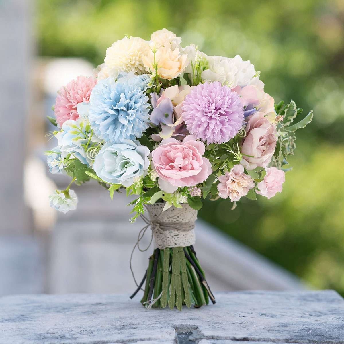 4pcs Silk Peony Artificial Hydrangea Flowers Bouquet Party Wedding Home Decor
