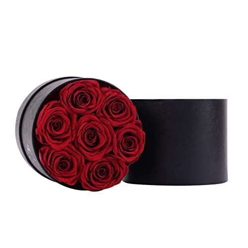 Preserved Roses Box Eternity Roses Long Lasting Roses Gifts for 7 Roses Red