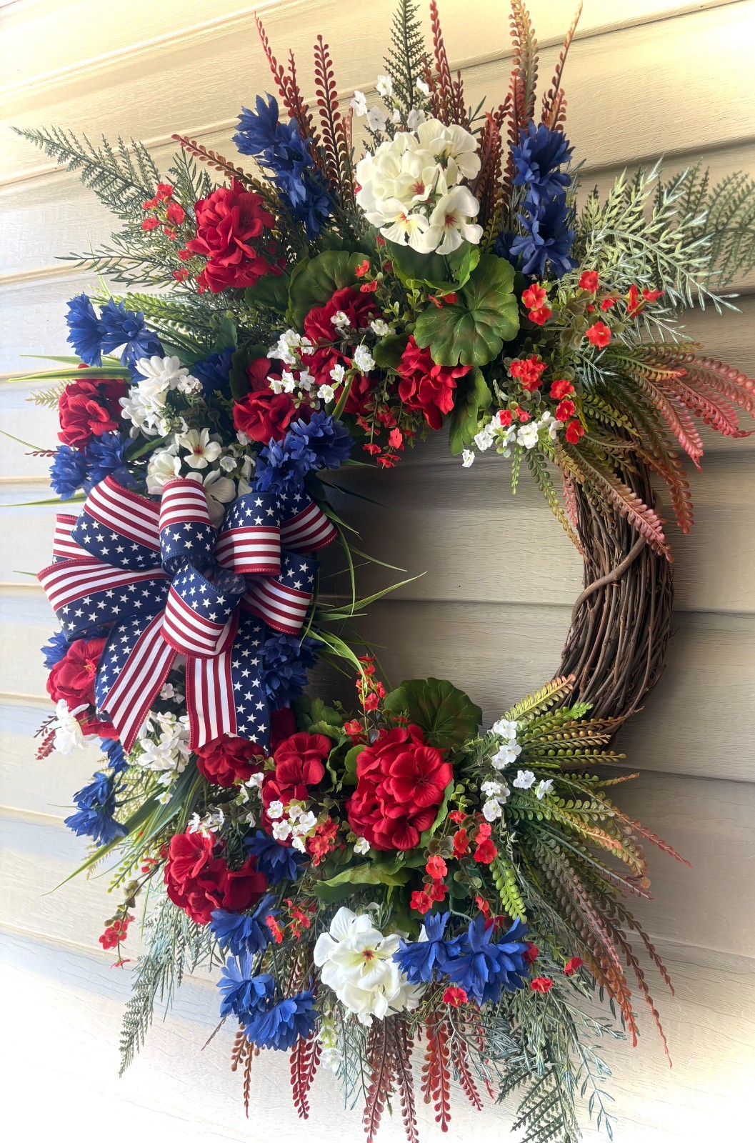 30″ Americana Wreath Flag Ribbon – Perfect for July 4th -Year Round Decor
