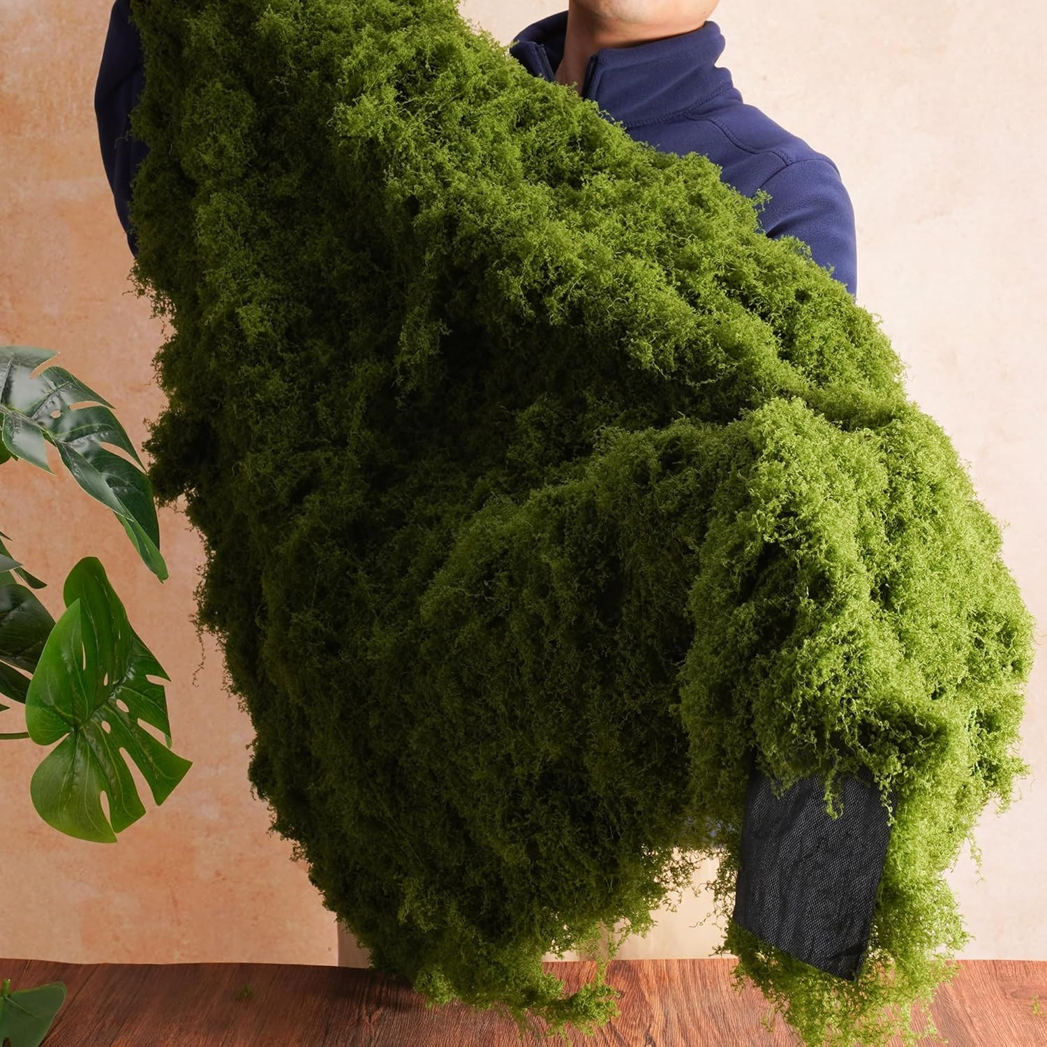 USMOLA Fake Moss Mat, Artificial Moss Table Runner for Wedding Decor Table Cente
